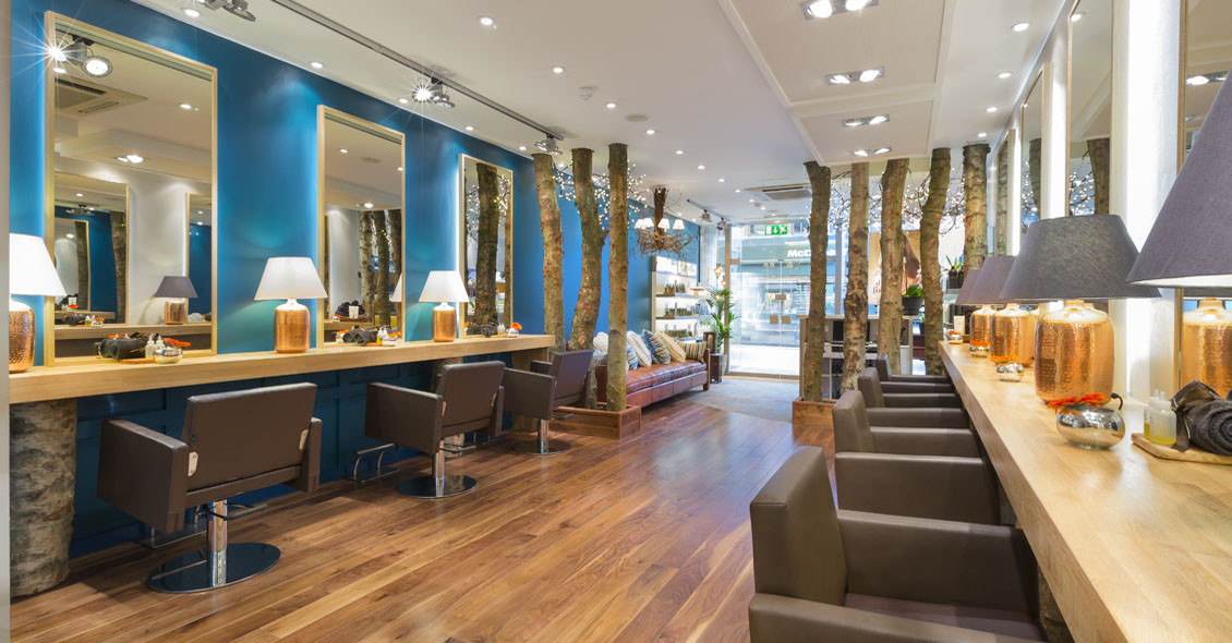 Interior of Aveda salon & spa design